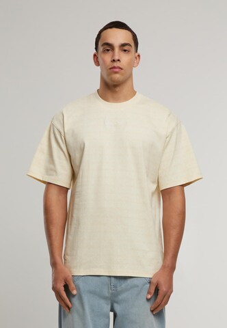 Maglietta di Karl Kani in beige: frontale