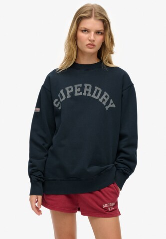 Superdry Sweatshirt in Blauw: voorkant