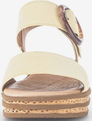 GABOR Strap Sandals in Yellow