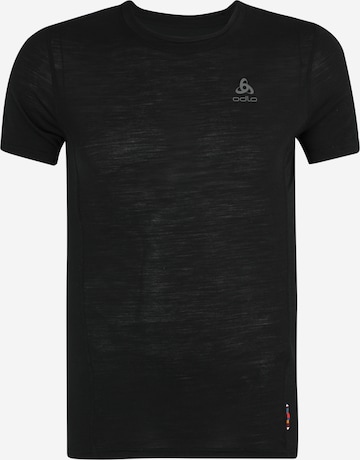 Tricou funcțional de la ODLO pe negru: față