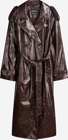 Bershka Välikausitakki värissä ruskea: etupuoli