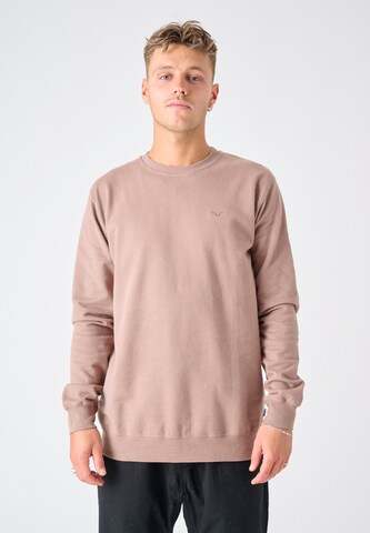 Cleptomanicx Sweatshirt 'Ligull' in Braun: predná strana
