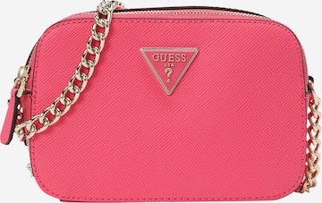 GUESS Skuldertaske 'Noelle' i pink: forside