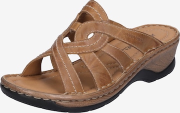 JOSEF SEIBEL Mules 'Catalonia' in Beige: front