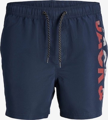 Jack & Jones Plus Zwemshorts 'Fiji' in Blauw: voorkant