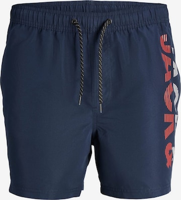 Shorts de bain 'Fiji' Jack & Jones Plus en bleu : devant