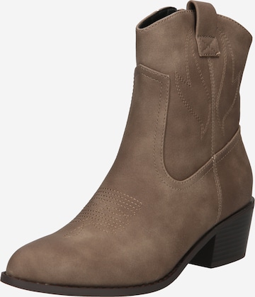 PIECES Ankle Boots 'JOHANNE' in Brown: front