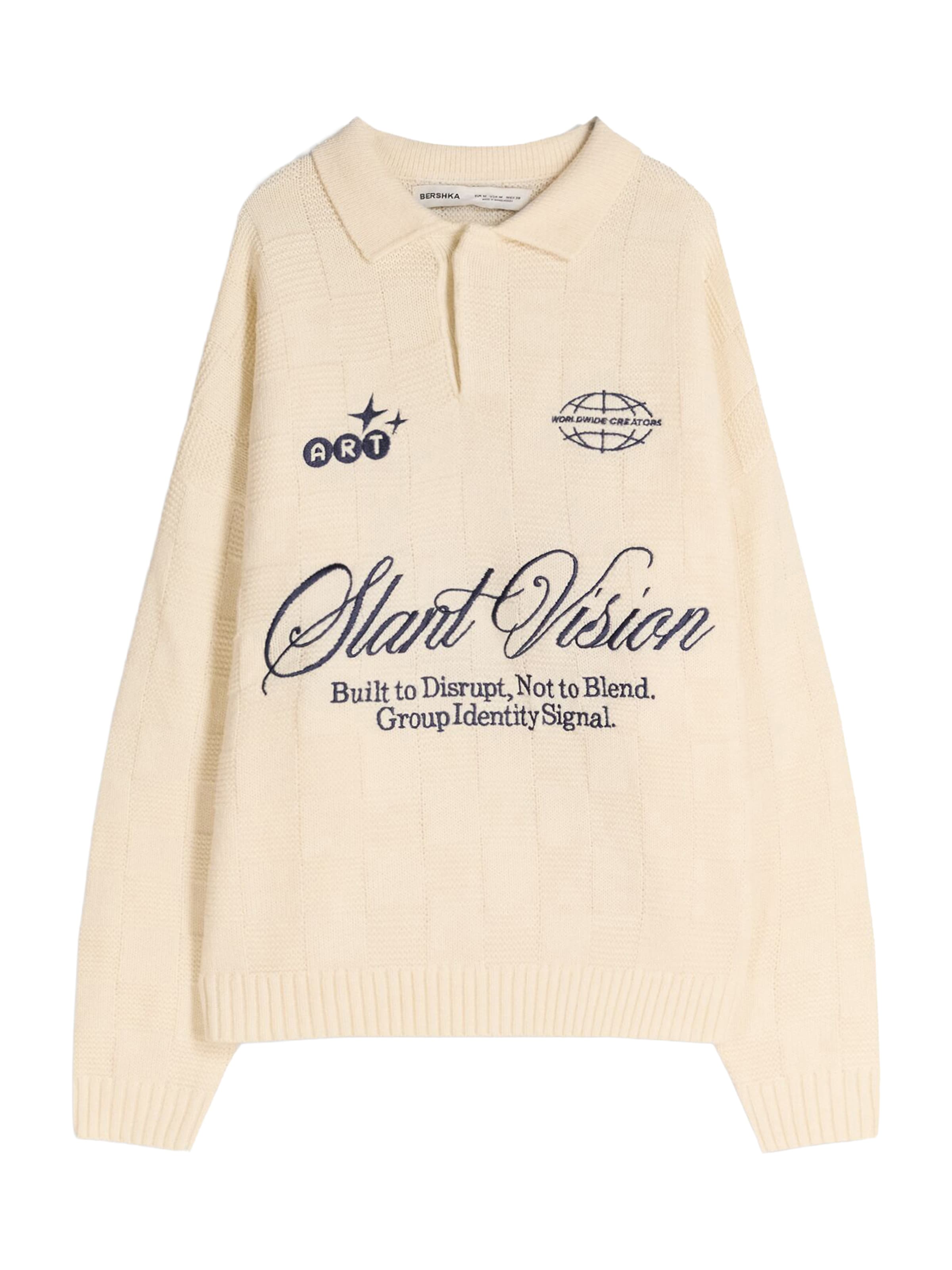 Bershka Sveter - Béžová: predná strana