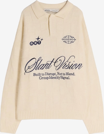 Bershka Pulover u bež / morsko plava, Pregled proizvoda