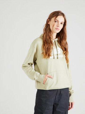 new balance Sweatshirt 'Essentials' in Grün: predná strana