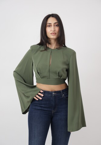 Elara Bluse in Grün: Vorderseite