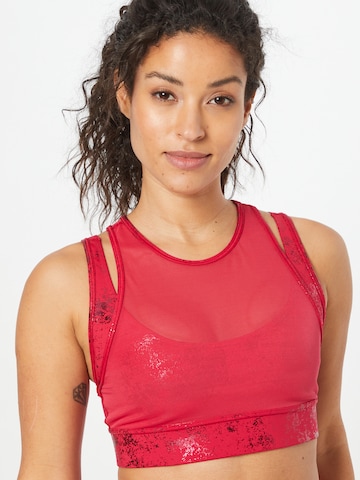 PUMA Bralette Sports Bra in Red: front