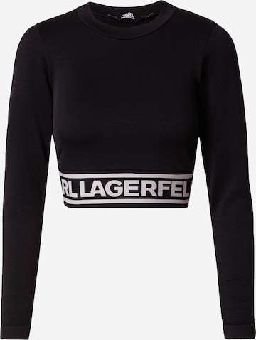 T-shirt Karl Lagerfeld en noir : devant