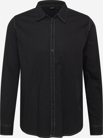 Coupe regular Chemise 'FREDAST' LMTD en noir : devant