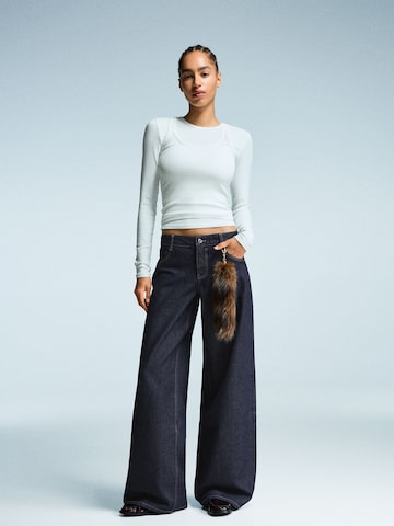 Wide leg Jeans di Bershka in blu
