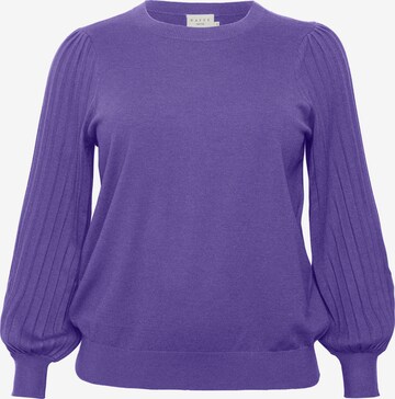 Pull-over 'Loni' KAFFE CURVE en violet : devant