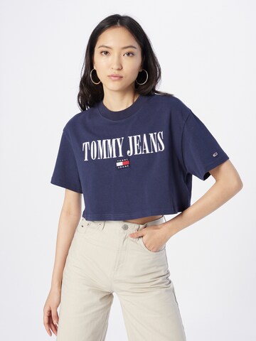 T-shirt Tommy Jeans en bleu : devant