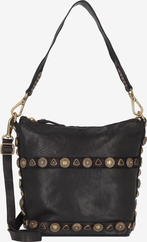 Campomaggi Shoulder Bag in Black: front