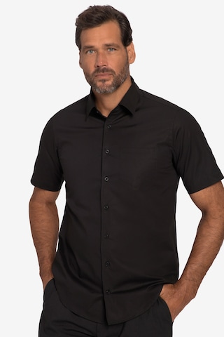 Coupe regular Chemise JP1880 en noir : devant