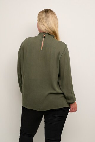 KAFFE CURVE Blouse in Groen