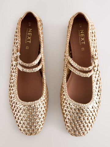 Next Odprte balerinke 'Forever Comfort' | zlata barva