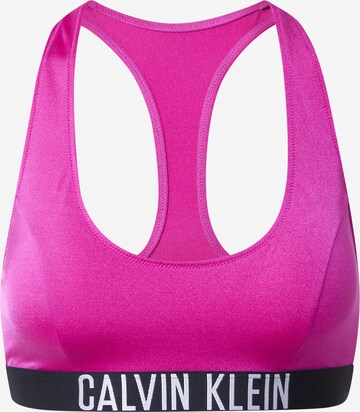 Calvin Klein Swimwear Bustier Bikinitop 'Intense Power' in Roze: voorkant