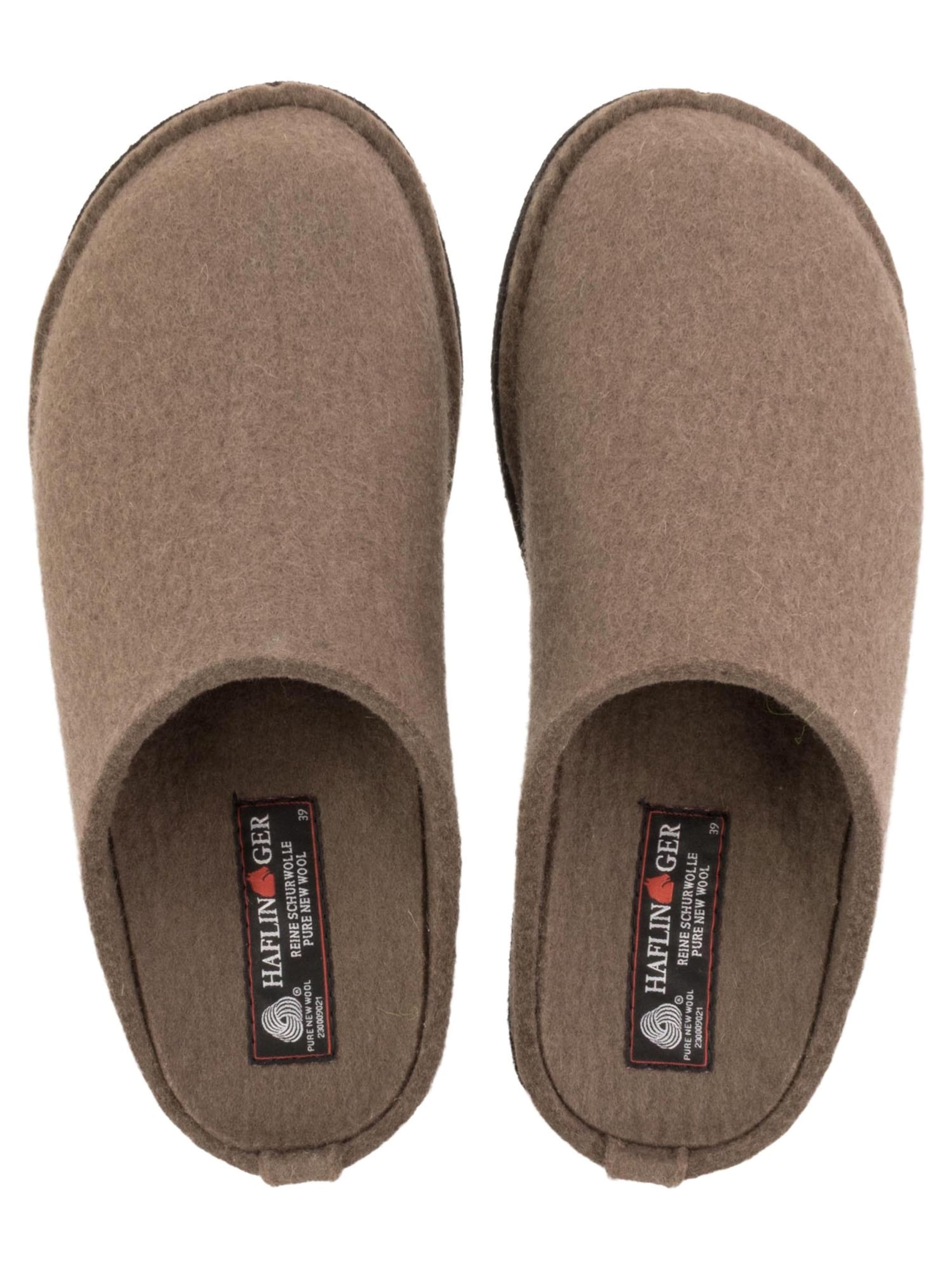 HAFLINGER Slippers 'Flair Soft' in Grey