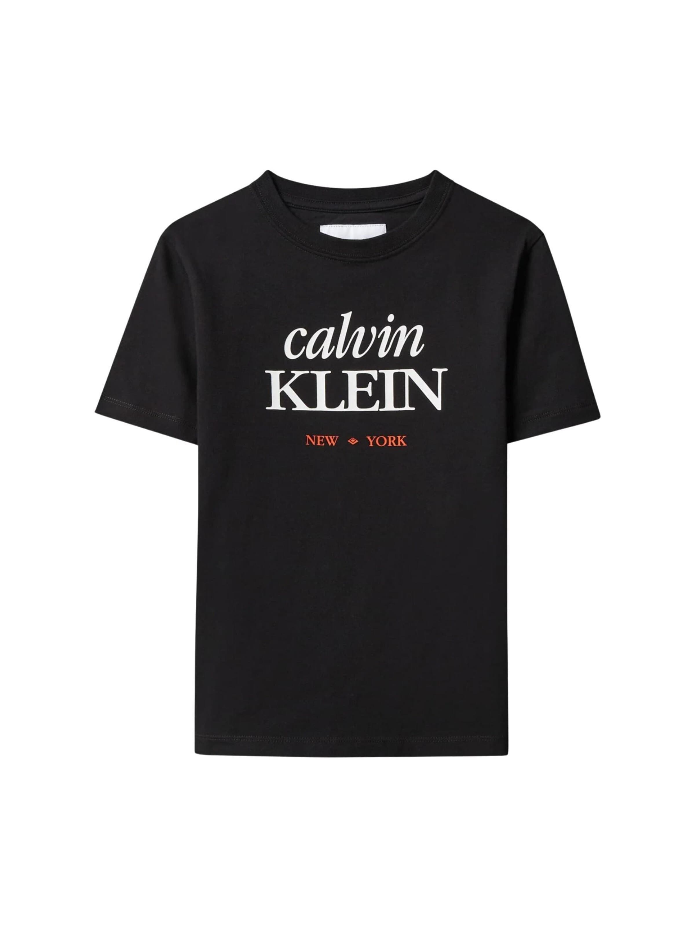 Calvin Klein Kids Shirt in Black: front