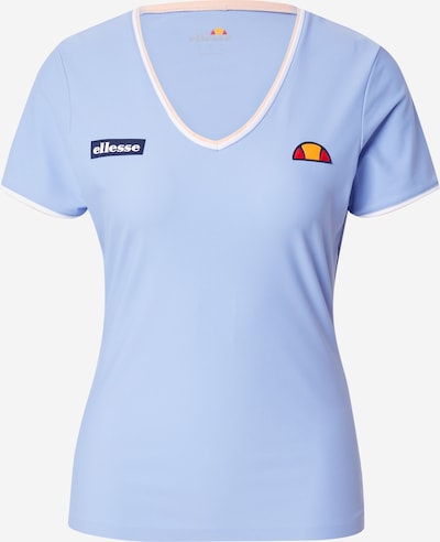 ELLESSE T-shirt fonctionnel 'Celie' en marine / bleu clair / rouge / blanc, Vue avec produit