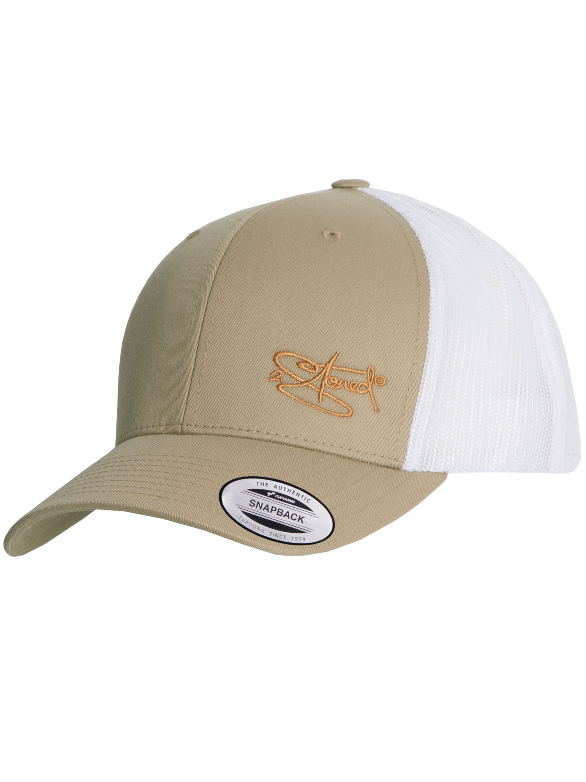 2Stoned Cap 'Flexfit Trucker Retro 2-Tone' in Green: front