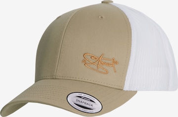 2Stoned Cap 'Flexfit Trucker Retro 2-Tone' in Green: front