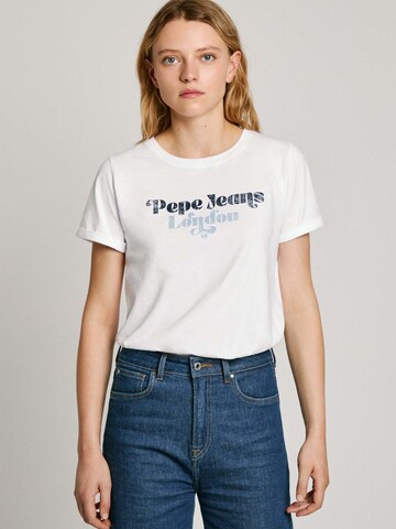 Pepe Jeans T-Shirt 'Olivia' in Weiß: Vorderseite