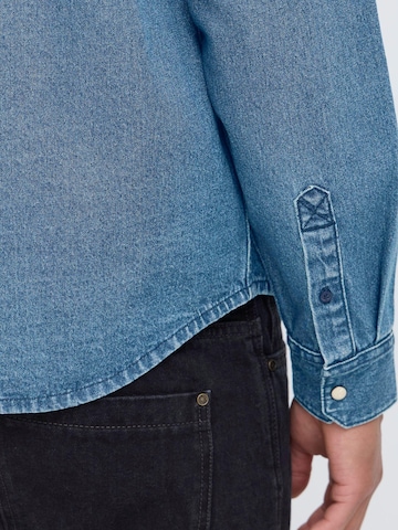 BLEND Regular fit Overhemd ' BHDARGO ' in Blauw