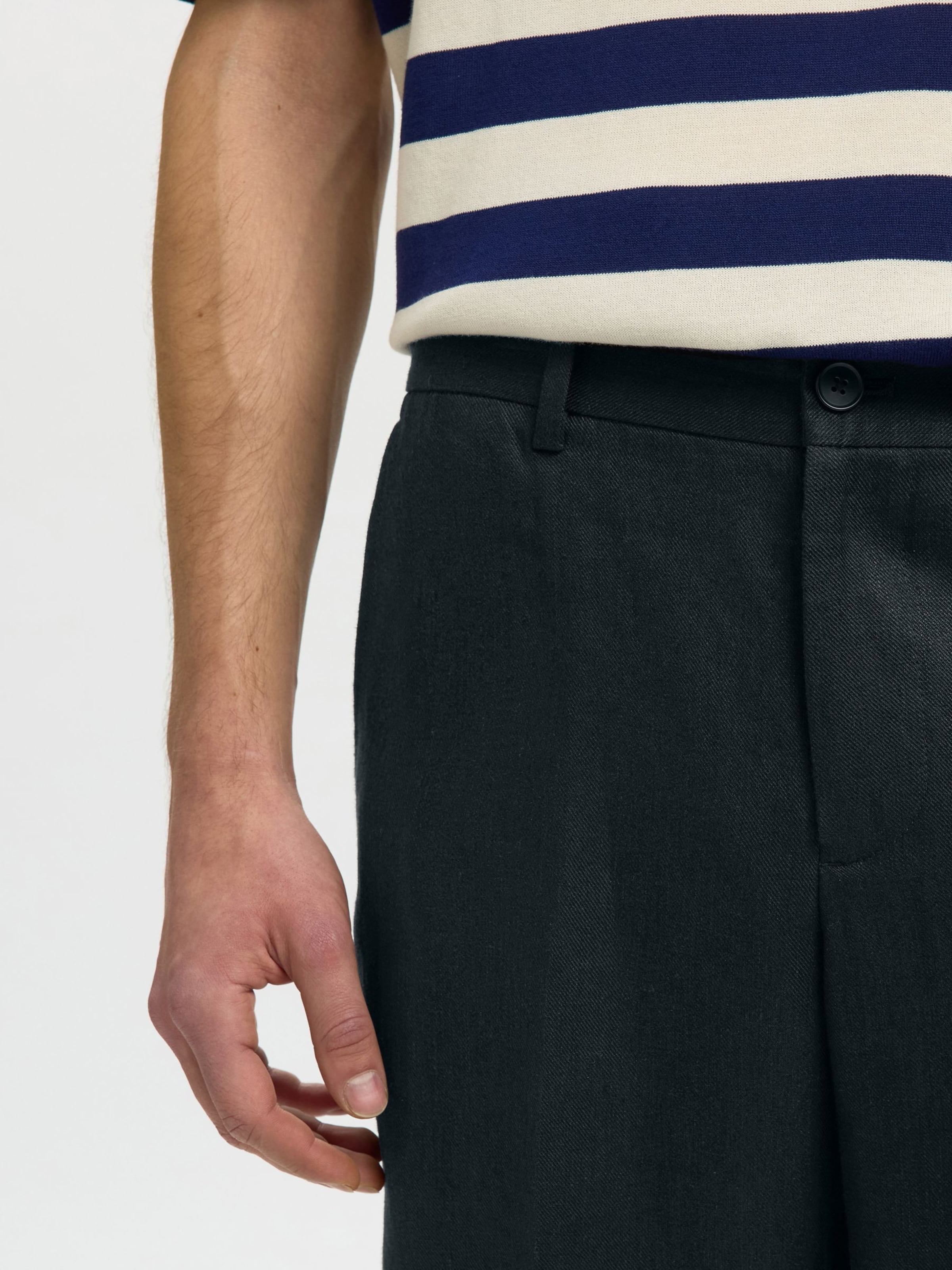 SELECTED Regular Broek in Zwart