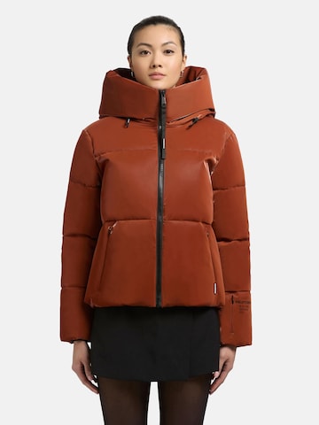 khujo Winter jacket 'Audrey' in Brown: front
