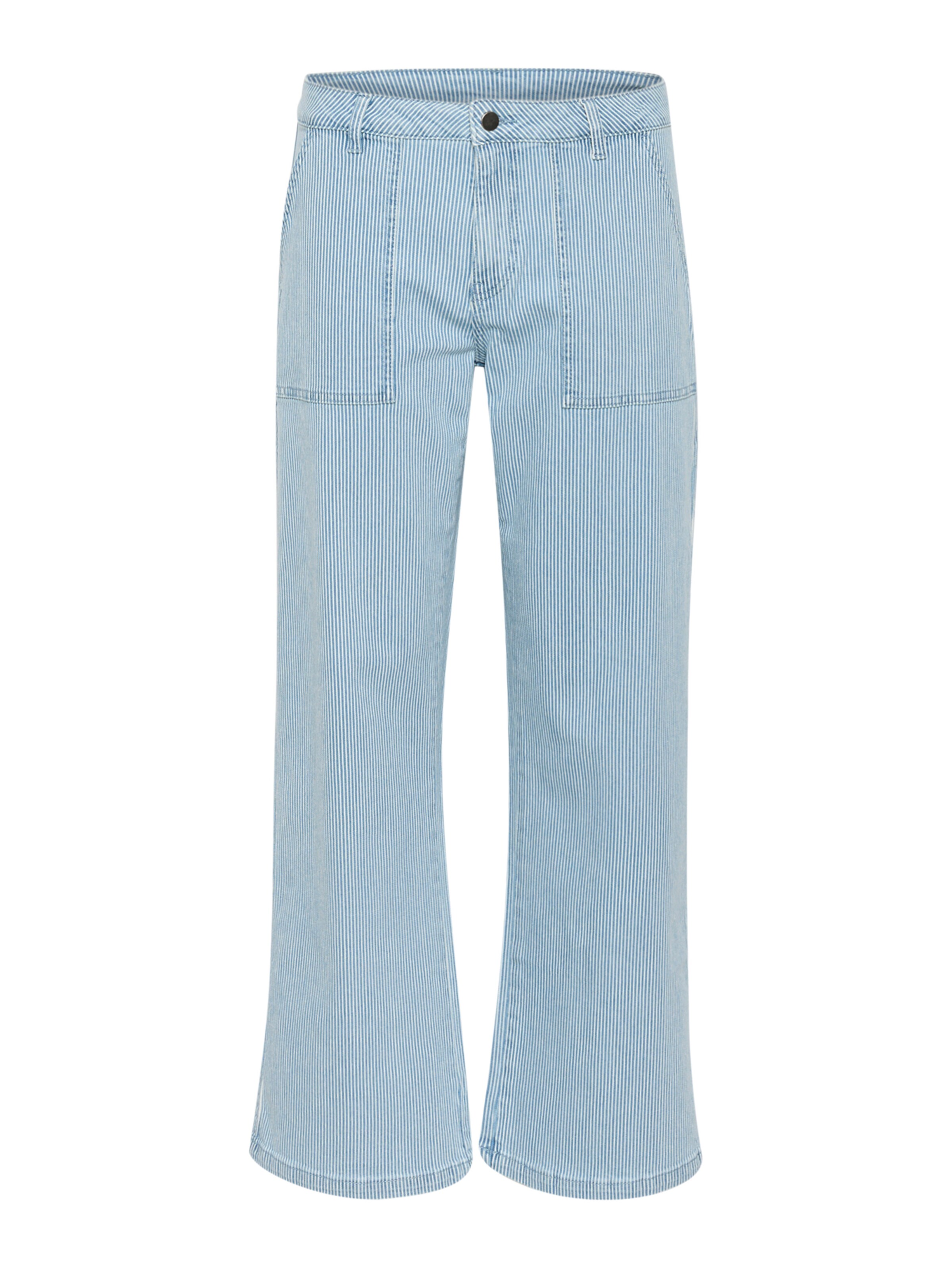 CULTURE Regular Broek 'Milky' in Blauw: voorkant