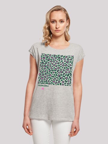 F4NT4STIC Shirt 'Leo Grün' in Grey: front