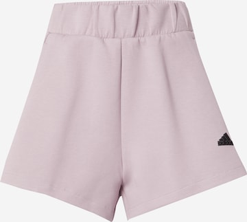 ADIDAS SPORTSWEAR - Loosefit Calças de desporto 'Z.N.E.' em roxo: frente