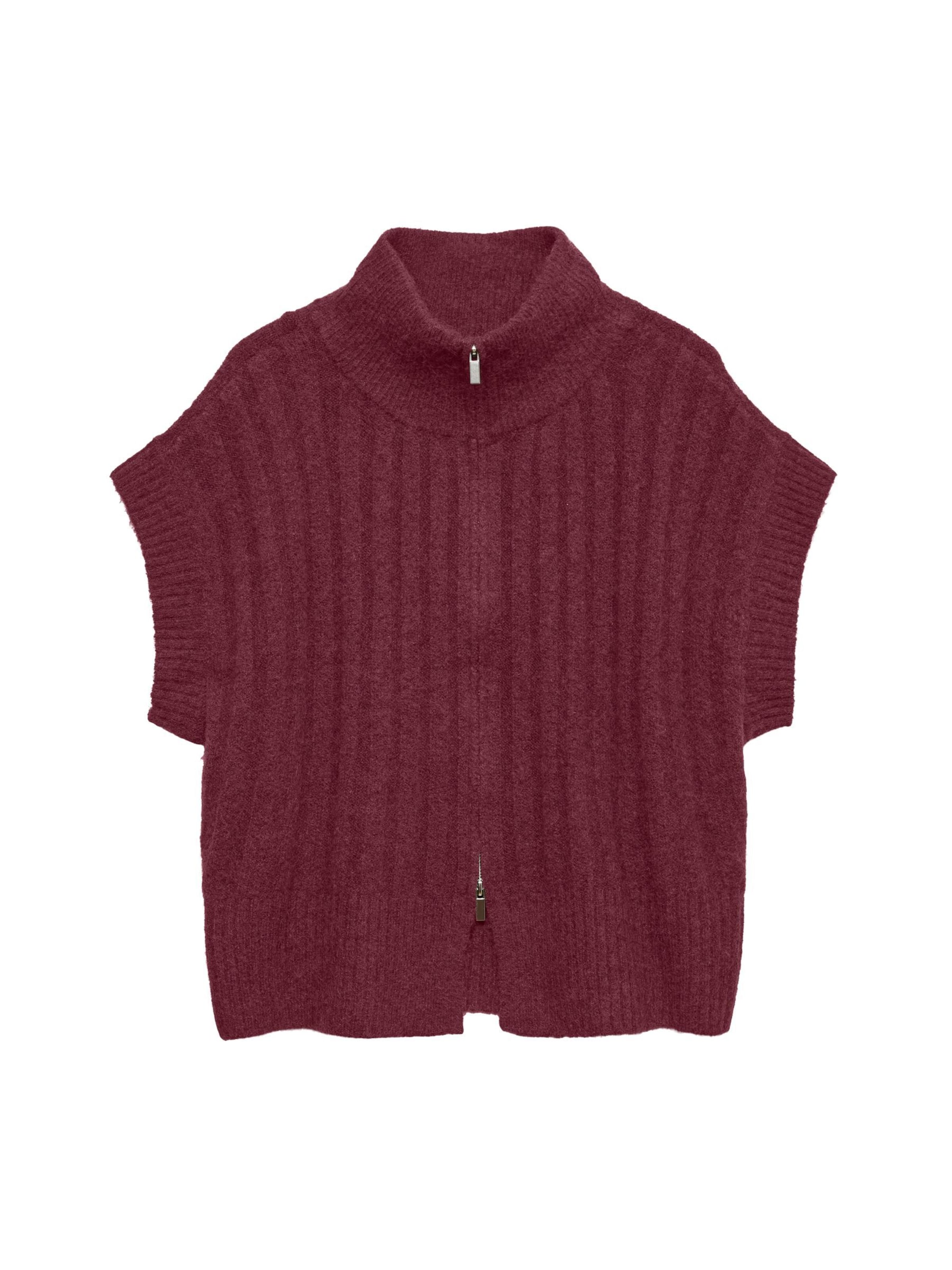 Gilet in maglia 'BANG' di VERO MODA in rosso: frontale