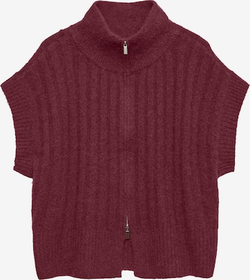 Gilet in maglia 'BANG' di VERO MODA in rosso: frontale