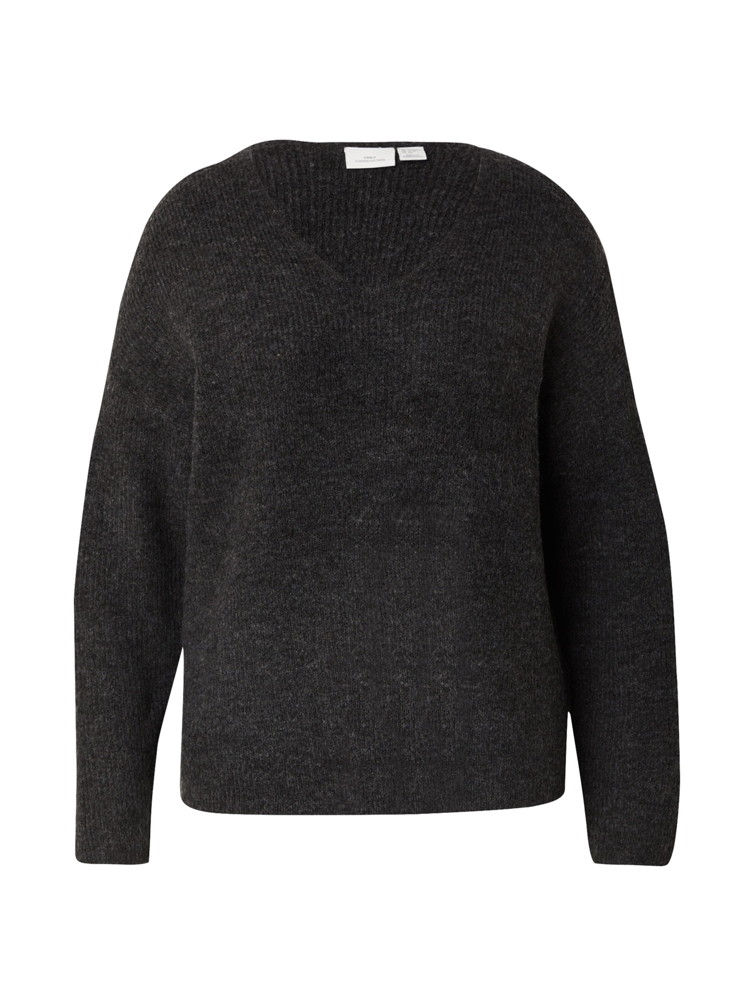 ONLY Carmakoma Trui 'CARCAMILLA' in Grijs: voorkant