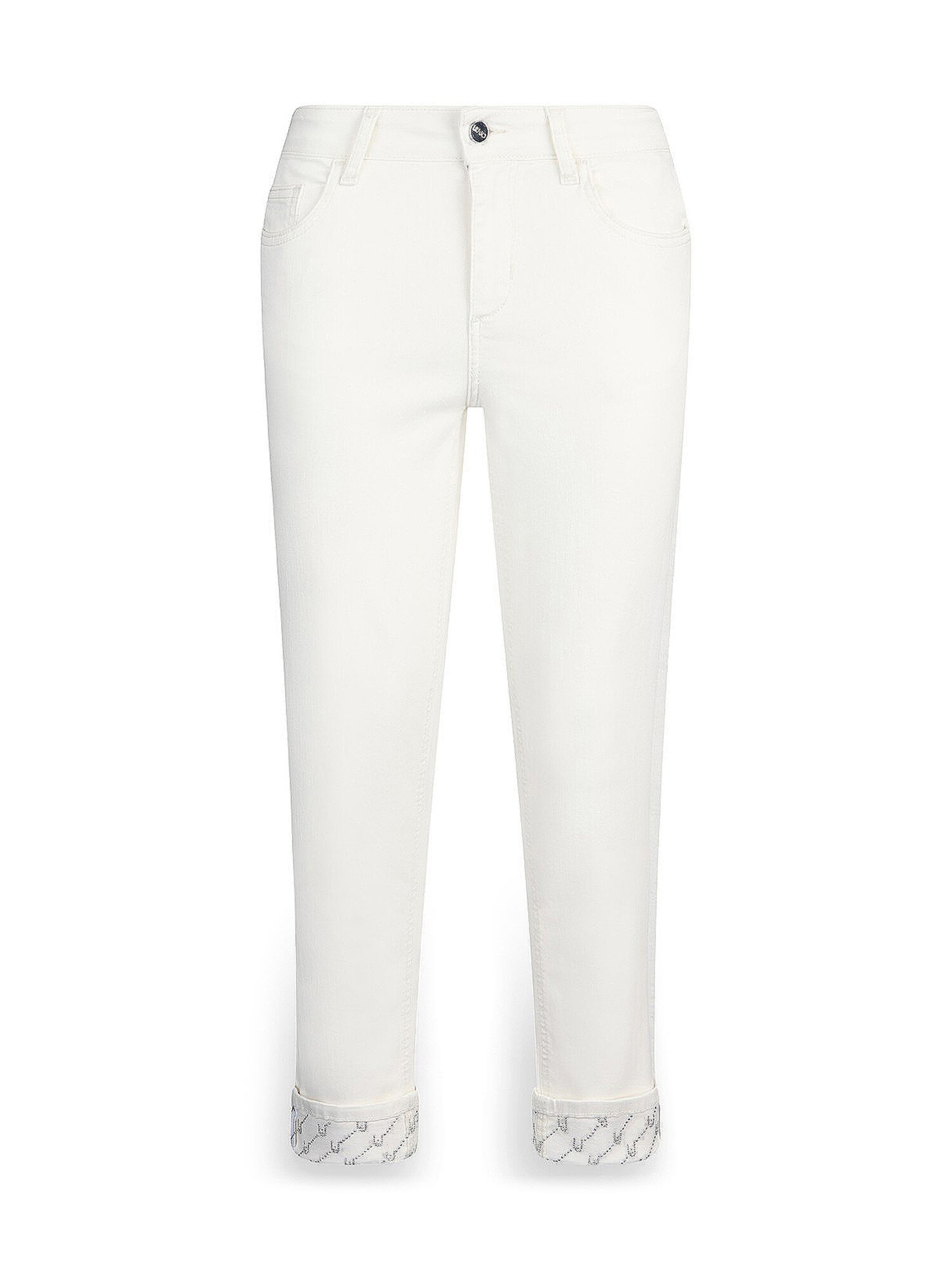 Liu Jo Slimfit Hlače | bela barva: sprednja stran