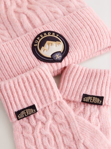 Superdry Комплект в Ярко-розовый