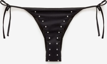 Pull&Bear Bikini hlačke | črna barva: sprednja stran