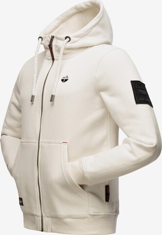 STONE HARBOUR Zip-Up Hoodie 'Jacobi Jamie' in White