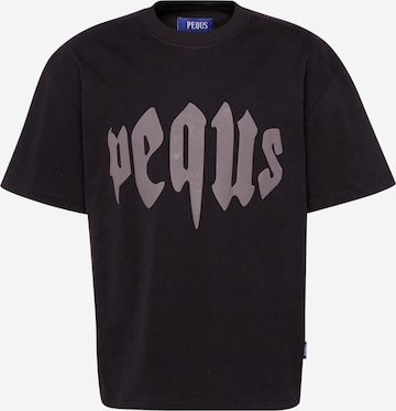 Pequs T-Shirt in Schwarz: predná strana