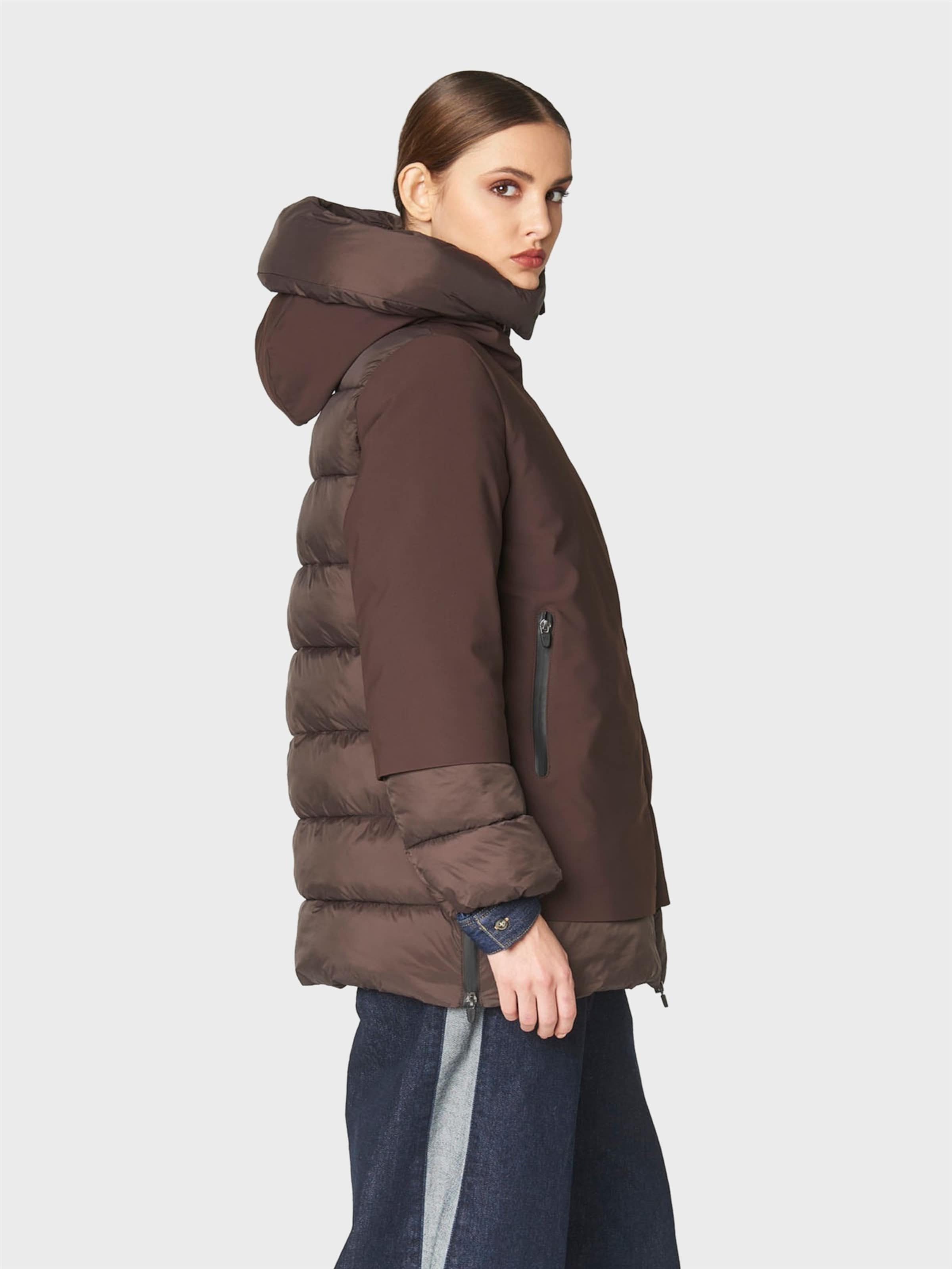 Canadian Classics Tussenparka ' BECANCOUR MID ' in Bruin: voorkant