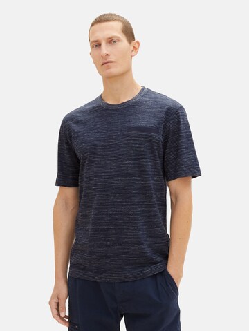 TOM TAILOR Shirt in Blue: front