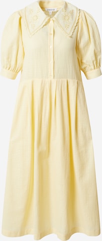 Robe-chemise 'Gea' EDITED en jaune : devant