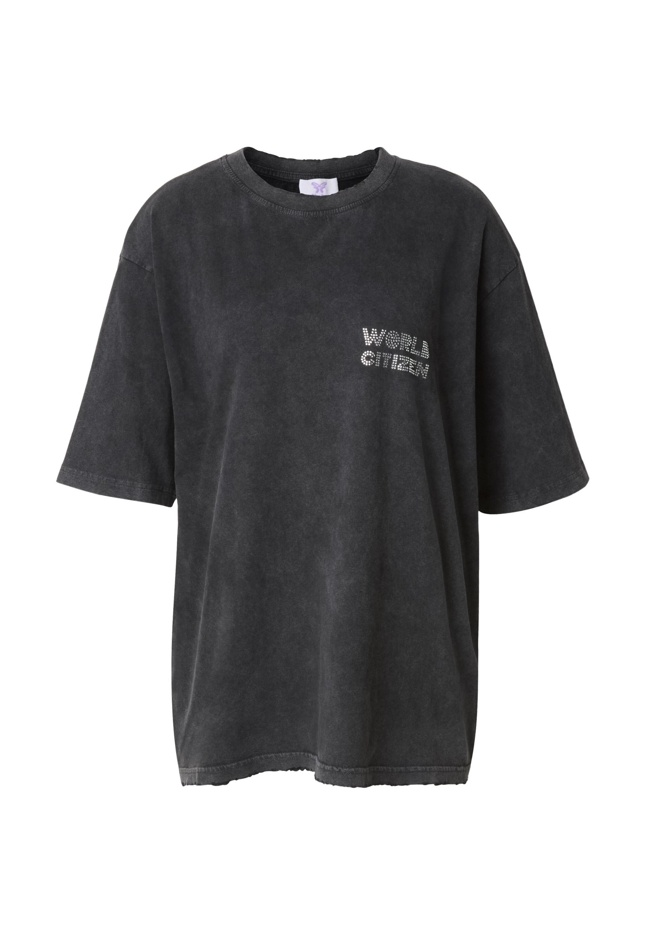T-shirt oversize Felicious en noir : devant